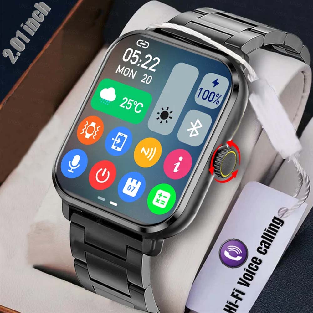 Smartwatch Custom - 새로운 스마트 워치 남성 여성 2.01인치