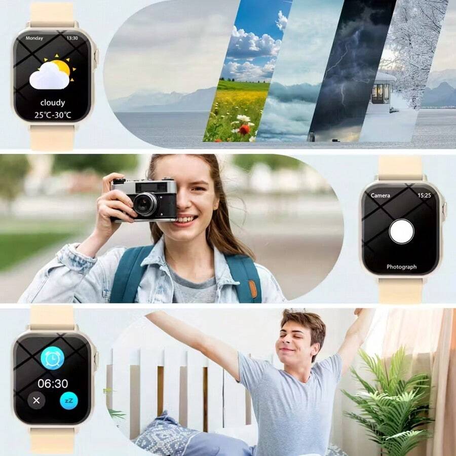 Smartwatch Touch - 1개 2025년형 스마트워치, 풀 터치 스크린,