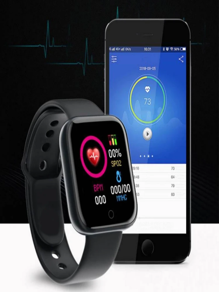 Smartwatch Touch - 여성용 스마트 시계 남성용 손목시계 블루투스