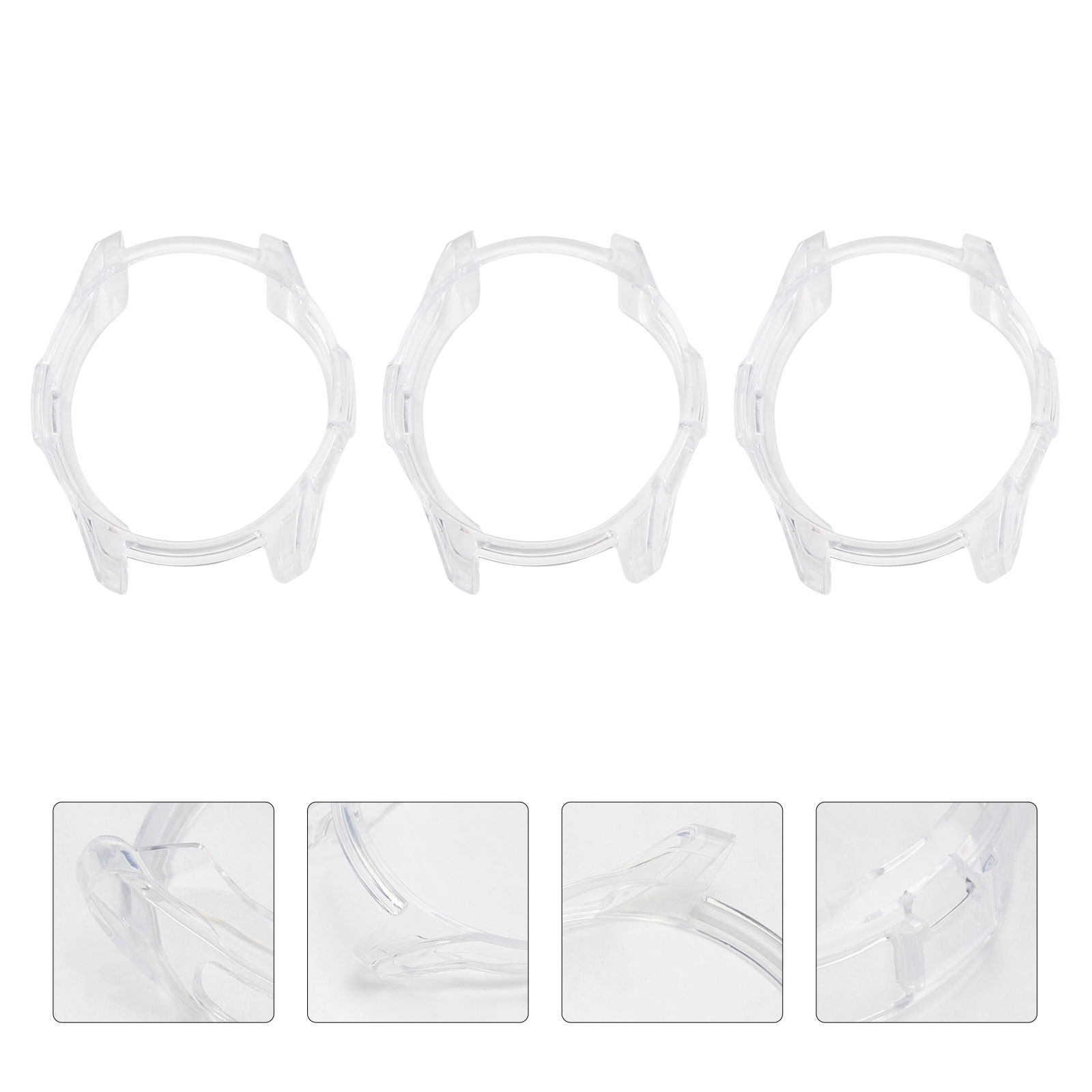 Watch Case Bumper - 3Pcs 시계 보호 케이스 투명 프레임