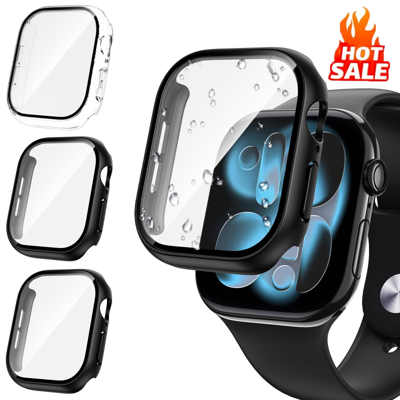 Watch Case Bumper - 3pcs 유리 + 커버 애플 워치
