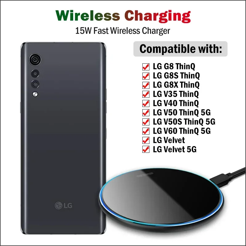 Wireless Charger Watch - LG V35 V40 V50 V50S V60