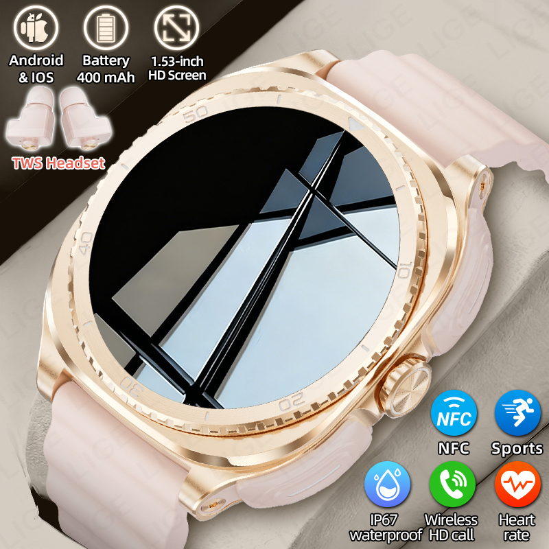 Smartwatch Headset - LIGE 2 in 1 TWS 헤드셋