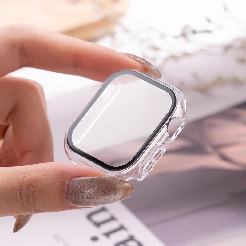 Smartwatch Watch Accessories For Women - 3 팩 유리 + 커버 Apple