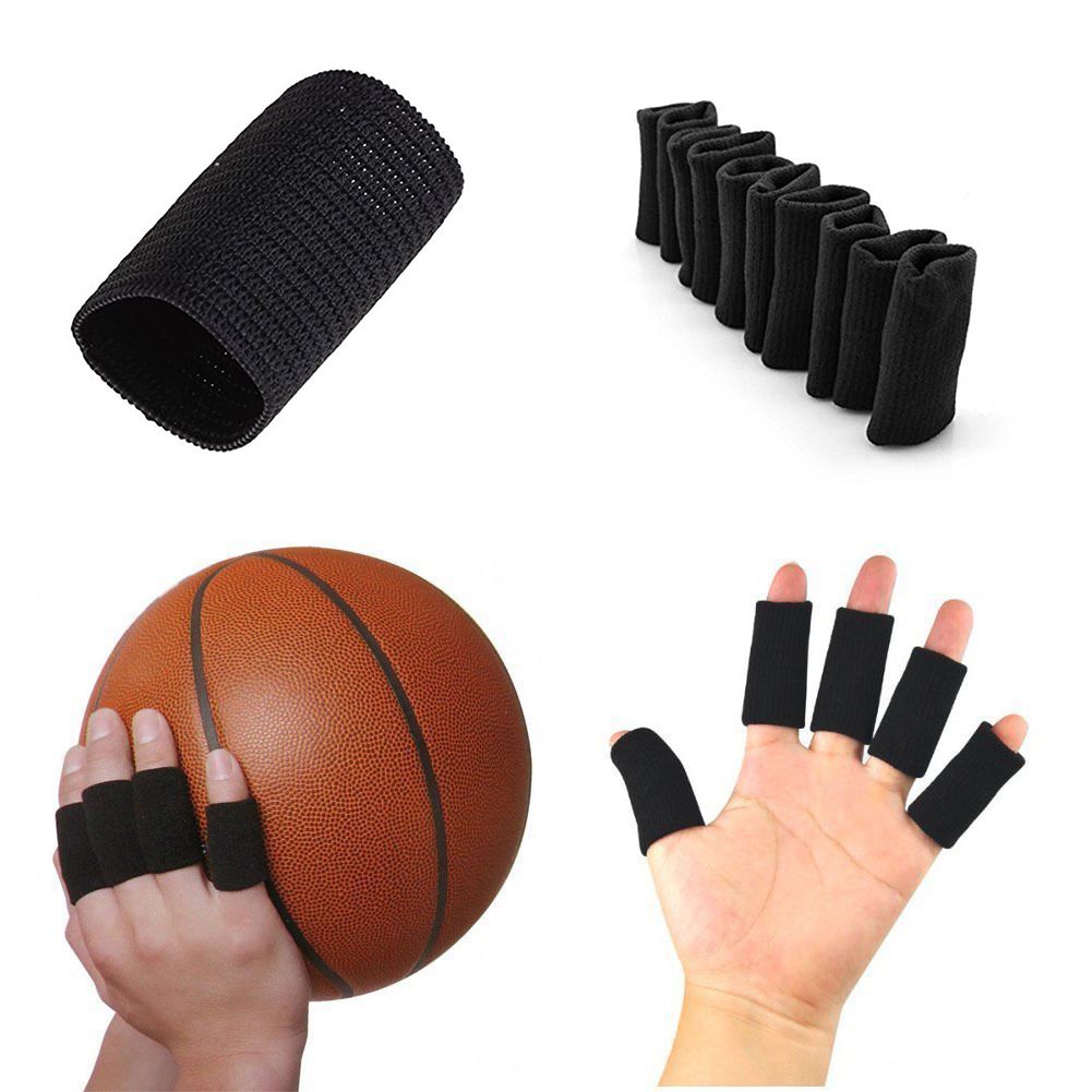 Milanaise Mesh Band - 10Pcs 농구 탄성 손가락 보호대 신축성