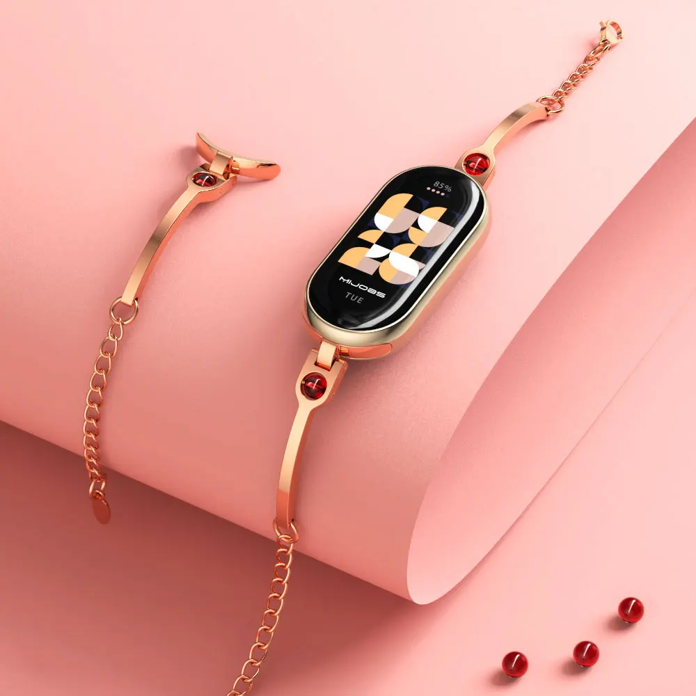 Android Smartwatch Accessories - Xiaomi Mi Band 8용 스테인레스 스틸