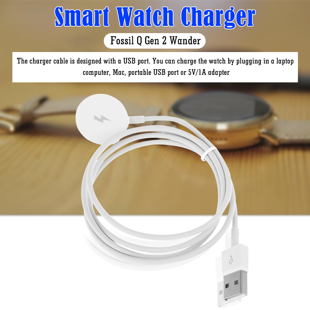 Fossil Smartwatch Accessories - 시계 충전기 케이블 USB 충전 도크
