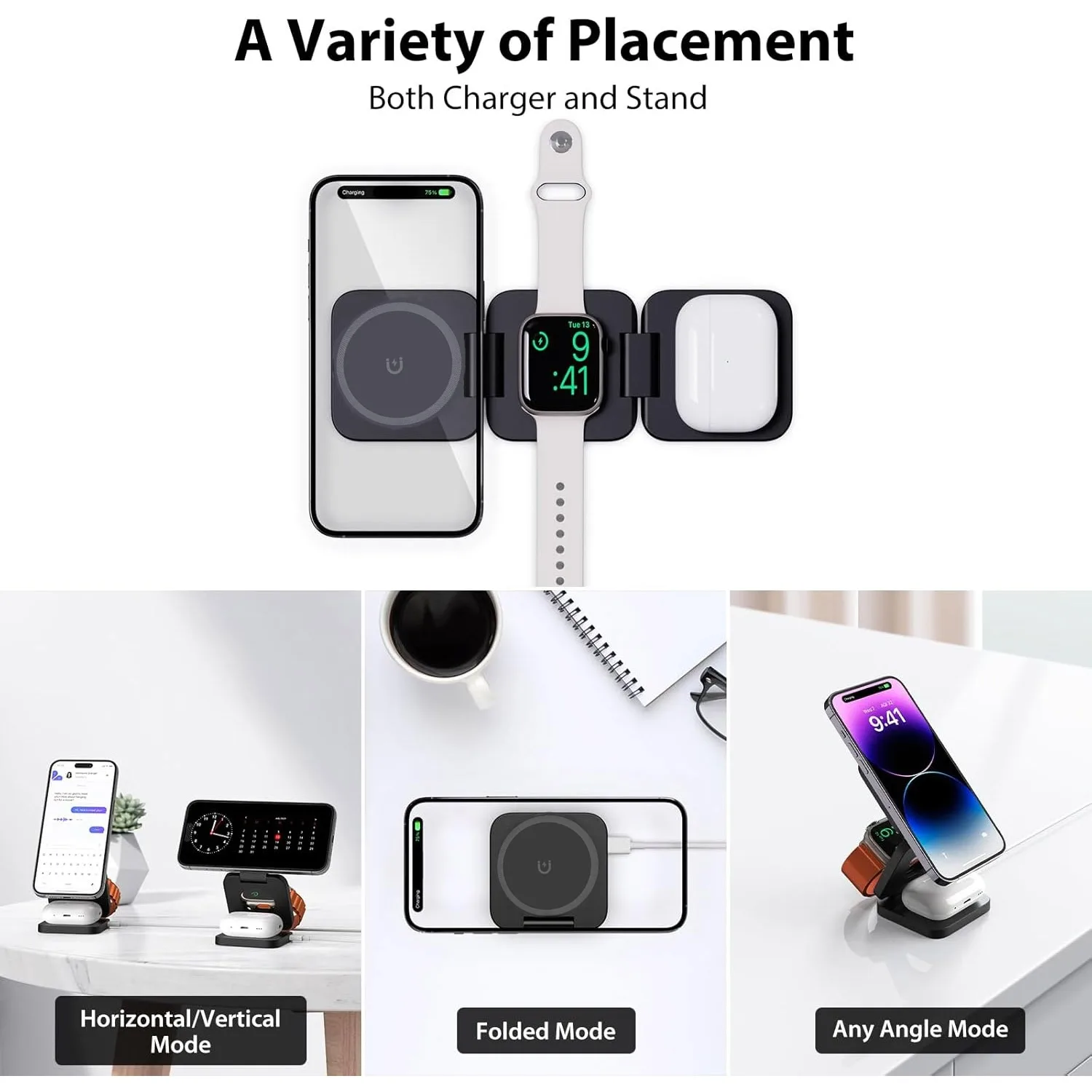 아이폰 16/15/14/13/12, 애플워치 10/9/ - Wireless Charger Watch 리뷰 및 가격