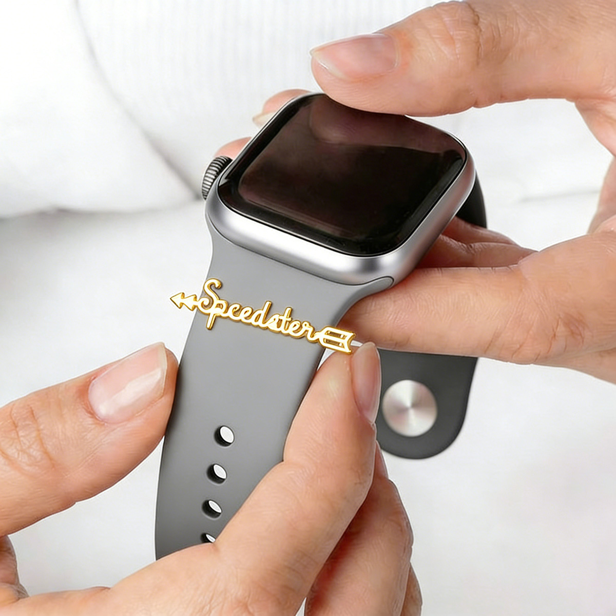 창의적인 매력의 맞춤형 이름 시계줄 참 장식 20mm  - Smartwatch Custom 리뷰 및 가격