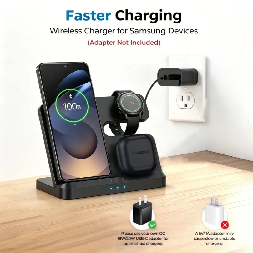삼성 S26 S25 S24 Z 폴드/플립 7 6 5 4 - Wireless Charger Watch 리뷰 및 가격