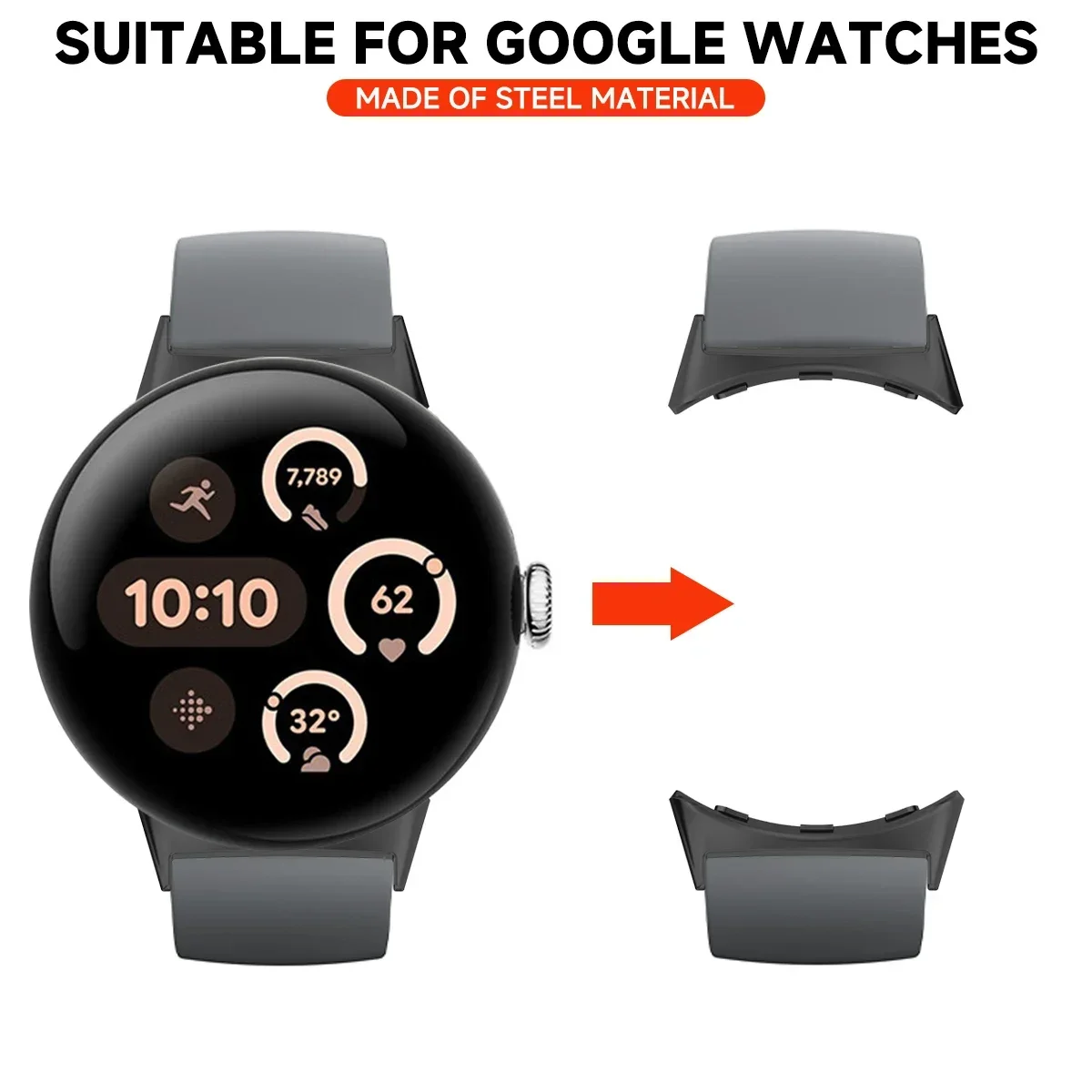 시계 스트랩 커넥터 어댑터, 구글 픽셀 워치 3, 41 - Smartwatch Watch Accessories 리뷰 및 가격