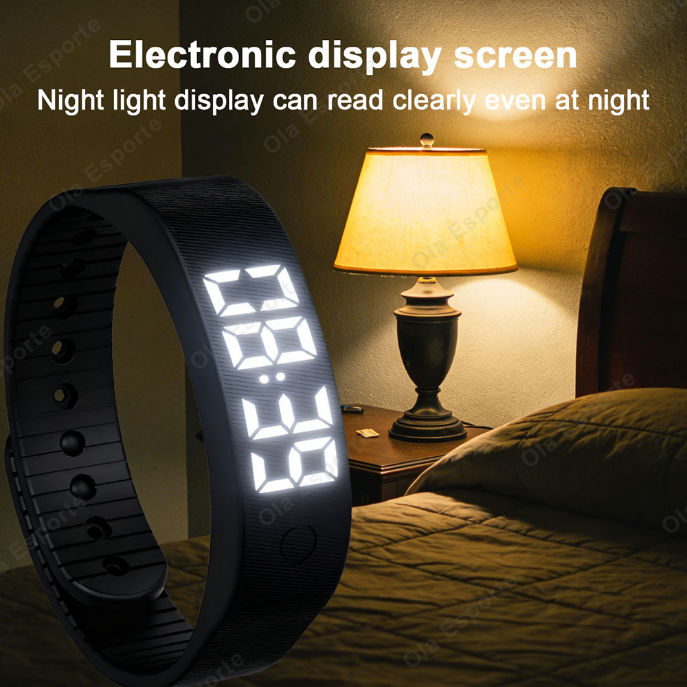 스마트 팔찌 LED 디지털 방수 스마트 시계 스마트 밴 - Android Smartwatch Accessories 리뷰 및 가격