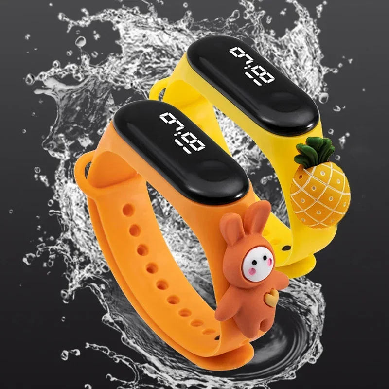 방수 어린이 스마트 터치 LED 시계 만화 작은 동물  - Smartwatch Touch 리뷰 및 가격