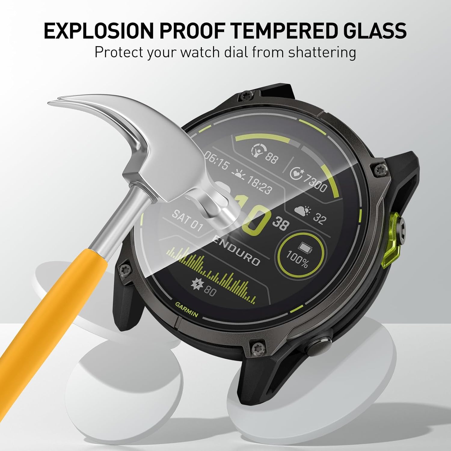 Garmin Enduro 3 용 강화 유리 필름 Sma - Garmin Smartwatch Accessories 리뷰 및 가격