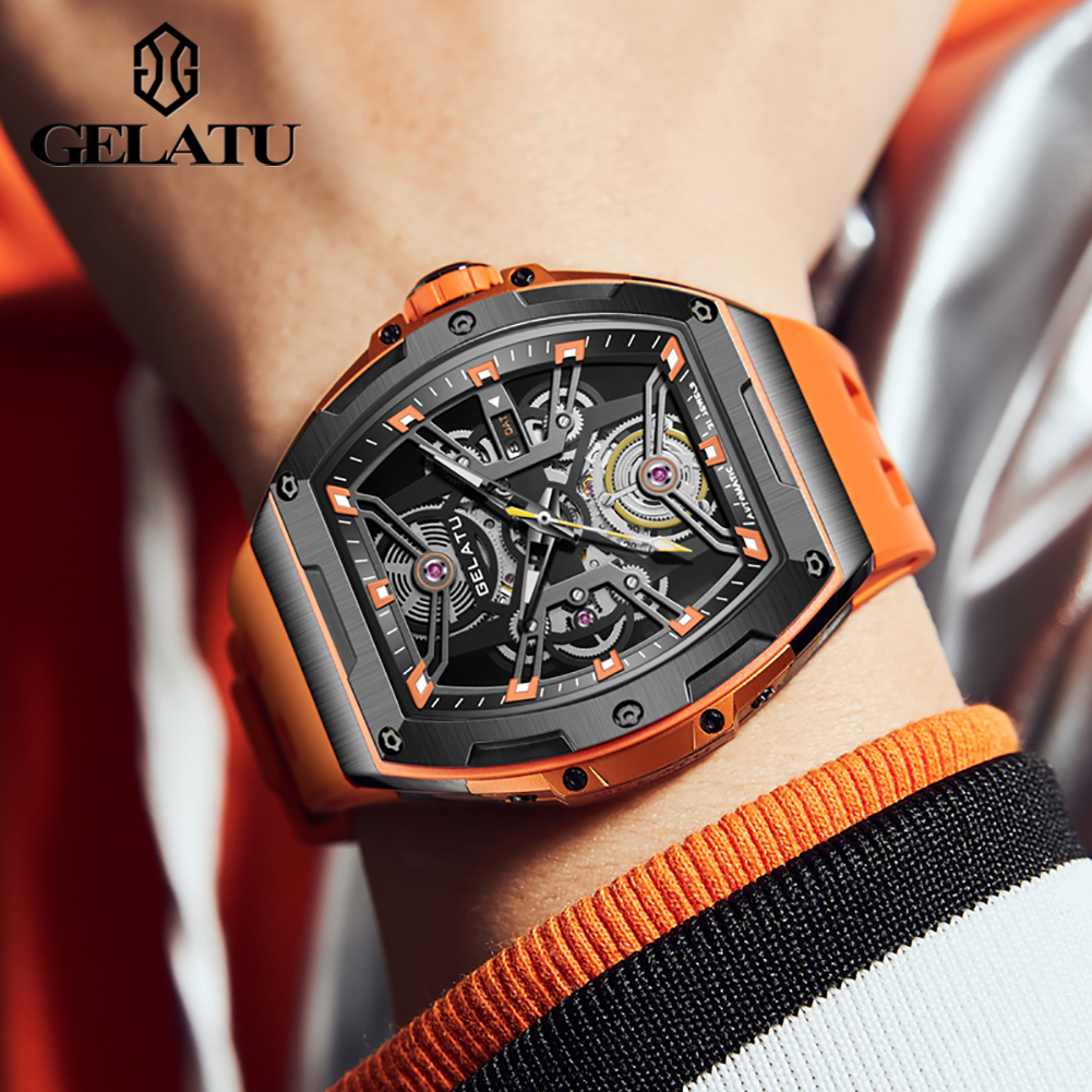 젤라투 남성용 시계 트렌드 패션 속이 비치는 셀프 와인 - Accessories With Watch 리뷰 및 가격
