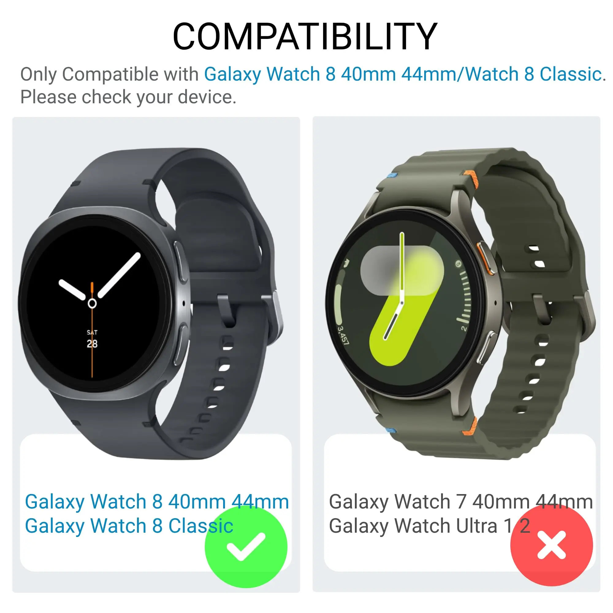 갤럭시 시계 8 40/44mm 22mm에 대 한 삼성  - Watch Band Connector 리뷰 및 가격