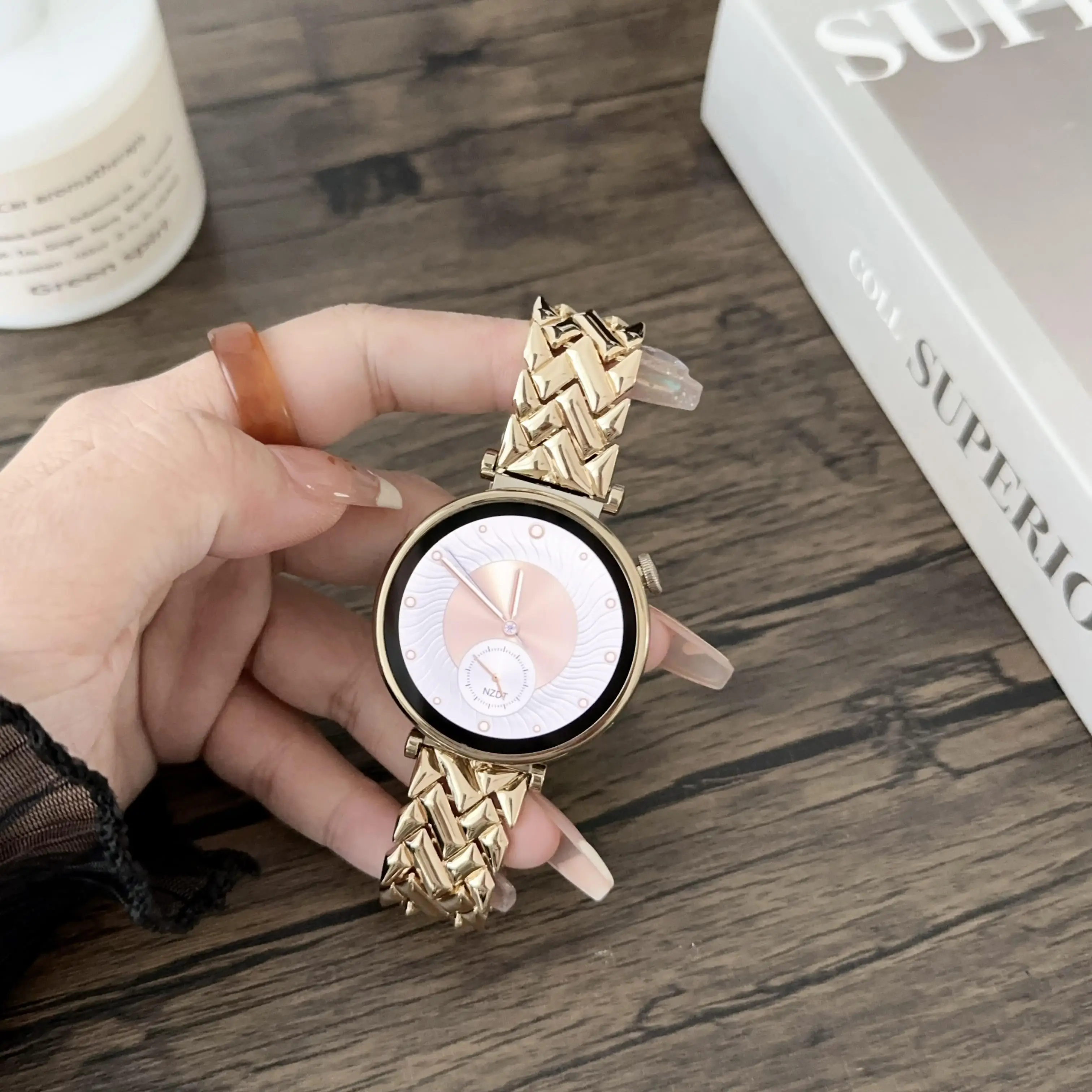 V자형 스테인리스 스틸 시계 밴드, 화웨이, 화석, 가 - Fossil Smartwatch Accessories 리뷰 및 가격