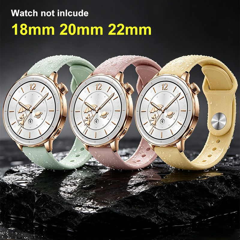 18mm 20mm 22mm 여성용 실리콘 팔찌 (화웨이 - Fossil Smartwatch Accessories 리뷰 및 가격