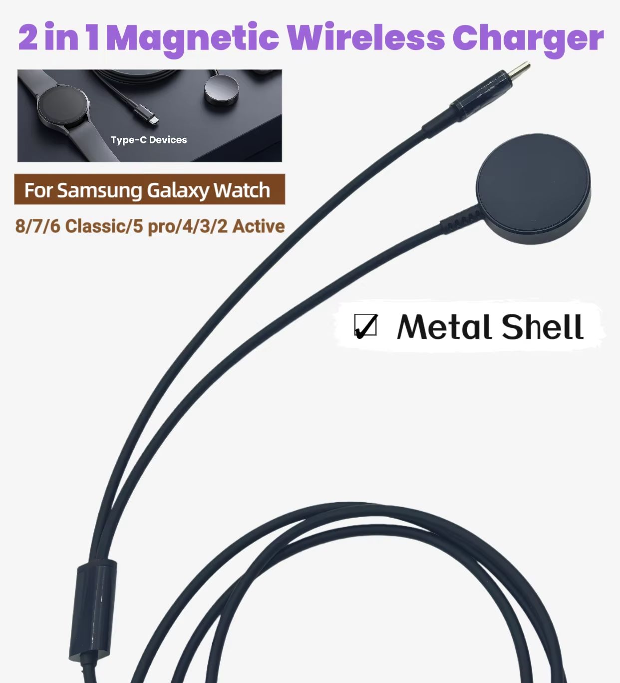 삼성 갤럭시 워치 8/7/6/5/5Pro 교체용 스마트 - Wireless Charger Watch 리뷰 및 가격