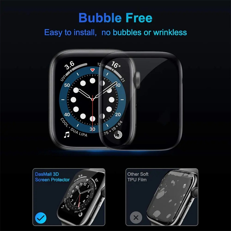Apple Watch 화면 보호기 용 부드러운 유리 4 - Apple Smartwatch Accessories 리뷰 및 가격