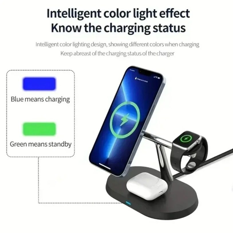 3 in 1 오판스텐 마그네틱 무선 충전 스탠드 (아이 - Wireless Charger Watch 리뷰 및 가격