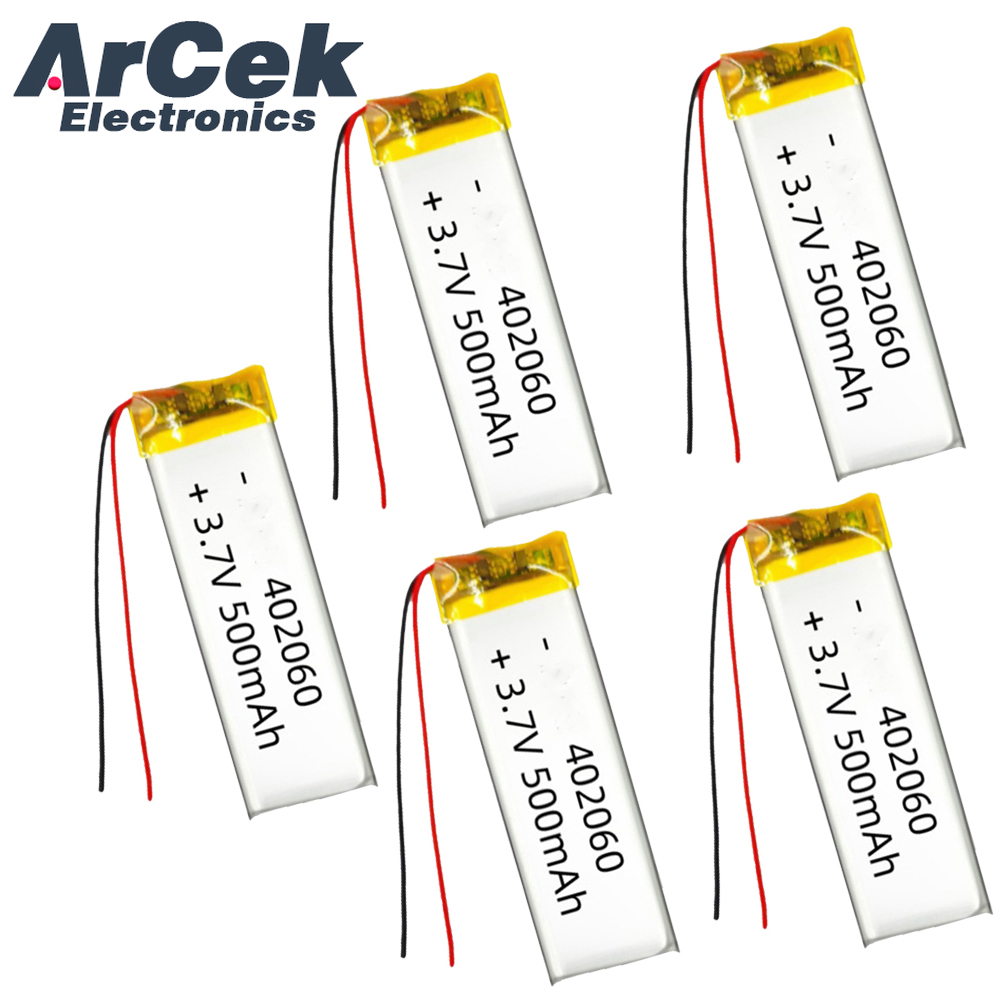 5PCS 3.7V 500mAh 402060 Lipo 폴 - Smartwatch Headset 리뷰 및 가격