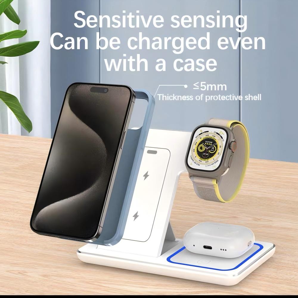 무선 충전기 홀더 스탠드 3 in 1 접이식 고속 충전 - Wireless Charger Watch 리뷰 및 가격