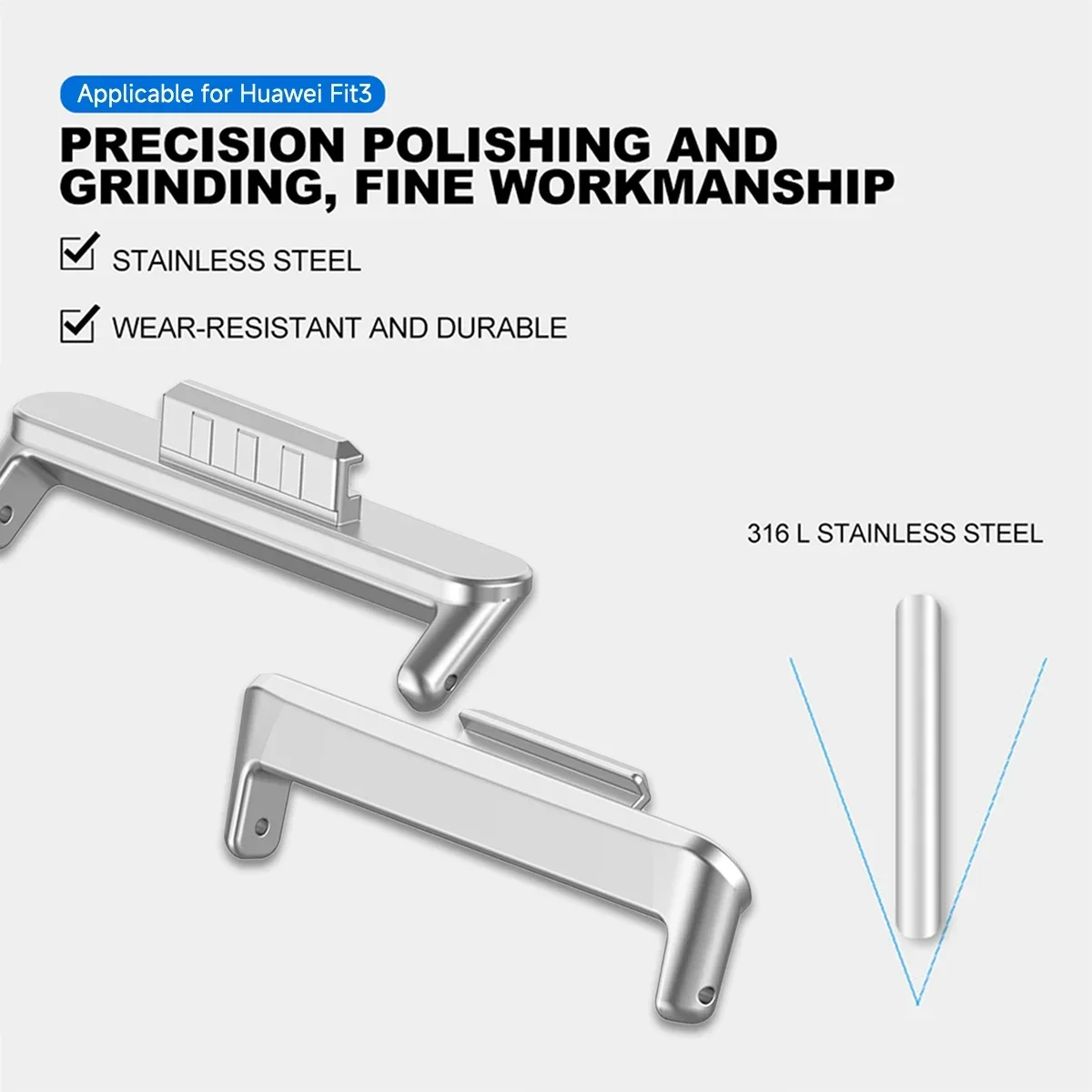 20mm 22mm 1쌍 어댑터, 화웨이 워치 핏5 4  - Watch Band Connector 리뷰 및 가격