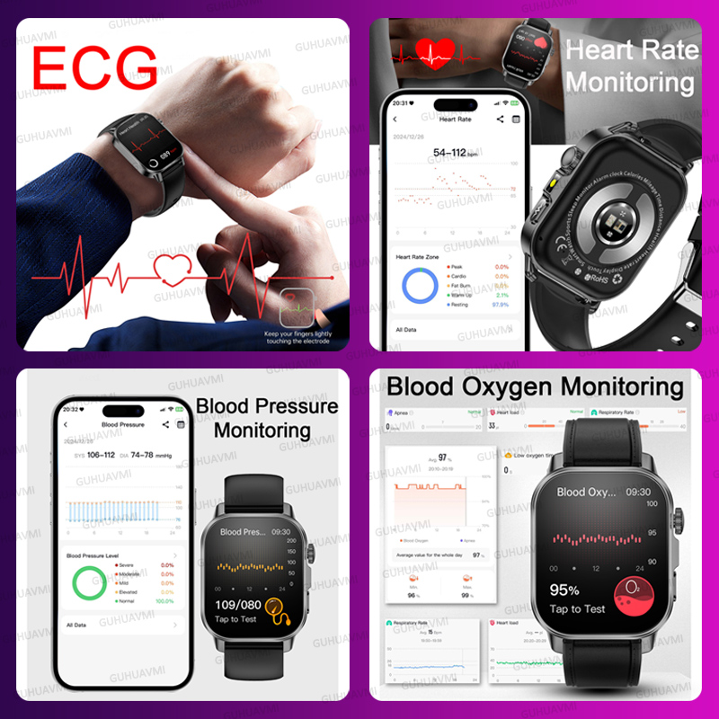 새로운 오리지널 여성 맞춤형 AI 건강 스마트워치 EC - Android Smartwatch Accessories 리뷰 및 가격