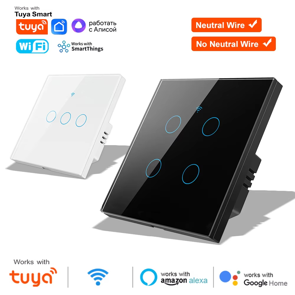 1 2 3 4 갱 와이파이 RF 433mhz 터치 벽  - Smart Accessories 리뷰 및 가격