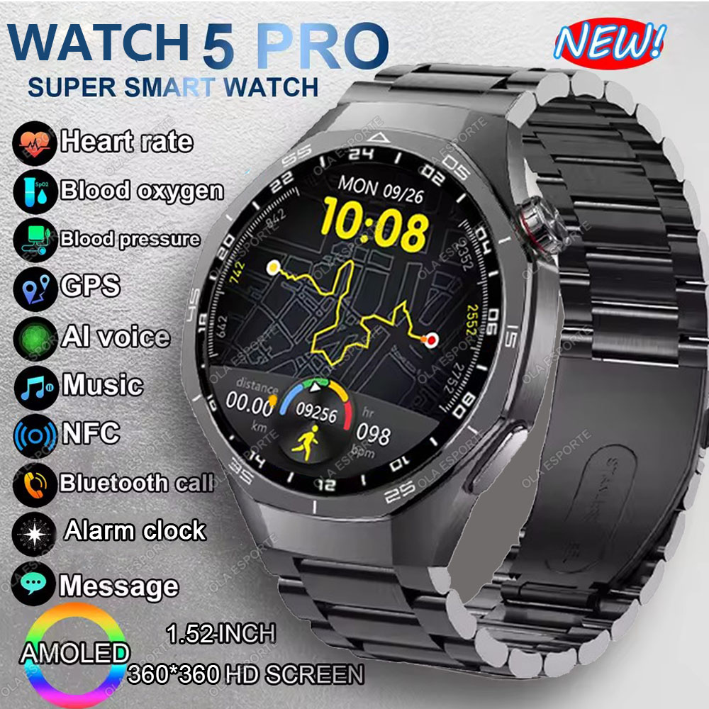 뉴 워치 5 프로 스마트워치 1.53인치 AMOLED  - Smartwatch X12 리뷰 및 가격