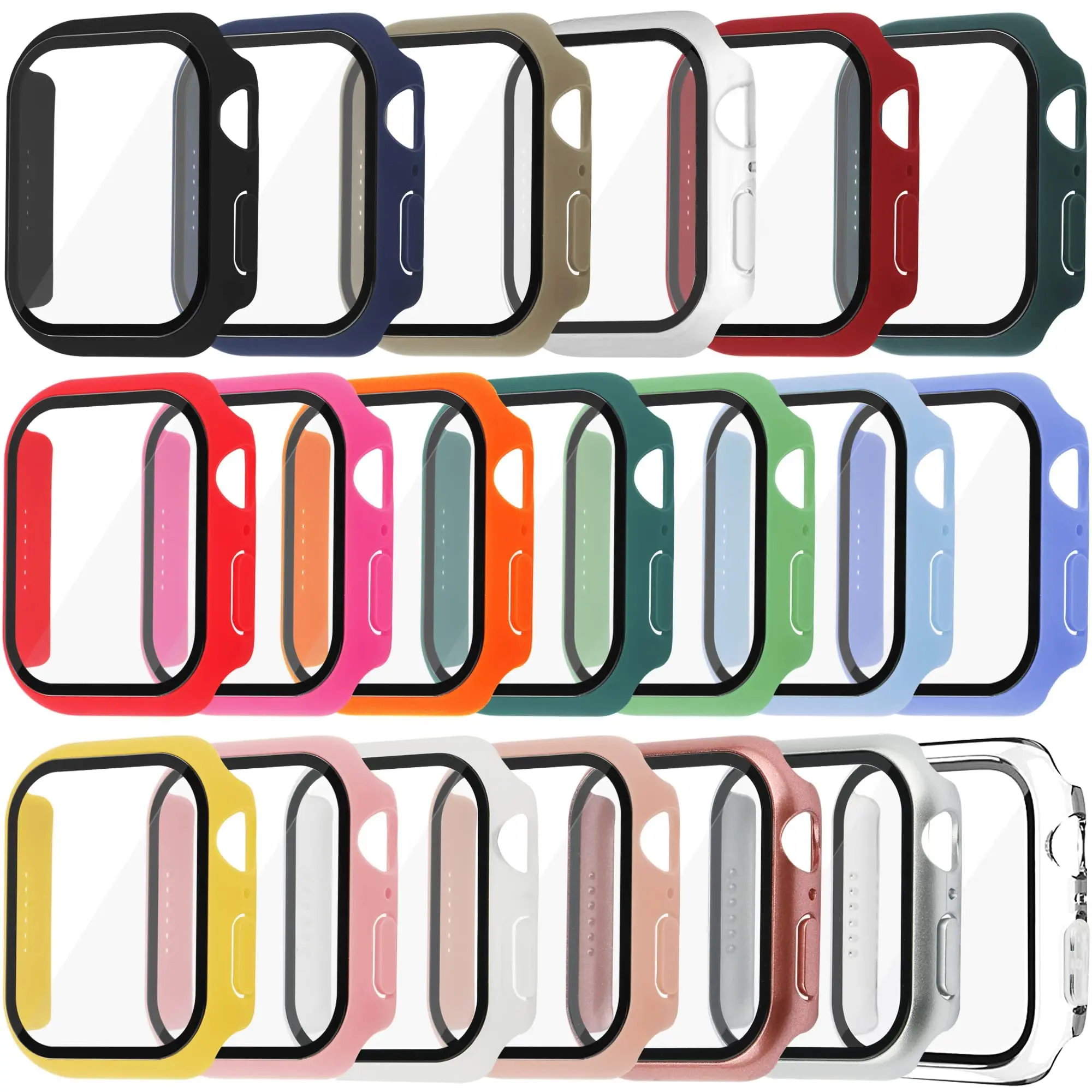 애플 워치 케이스용 강화 유리 및 커버, 화면 보호대, - Apple Smartwatch Accessories 리뷰 및 가격