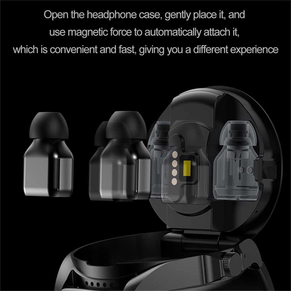 696 새로운 스마트워치 헤드폰 2 in 1 블루투스  - Smartwatch Headset 리뷰 및 가격