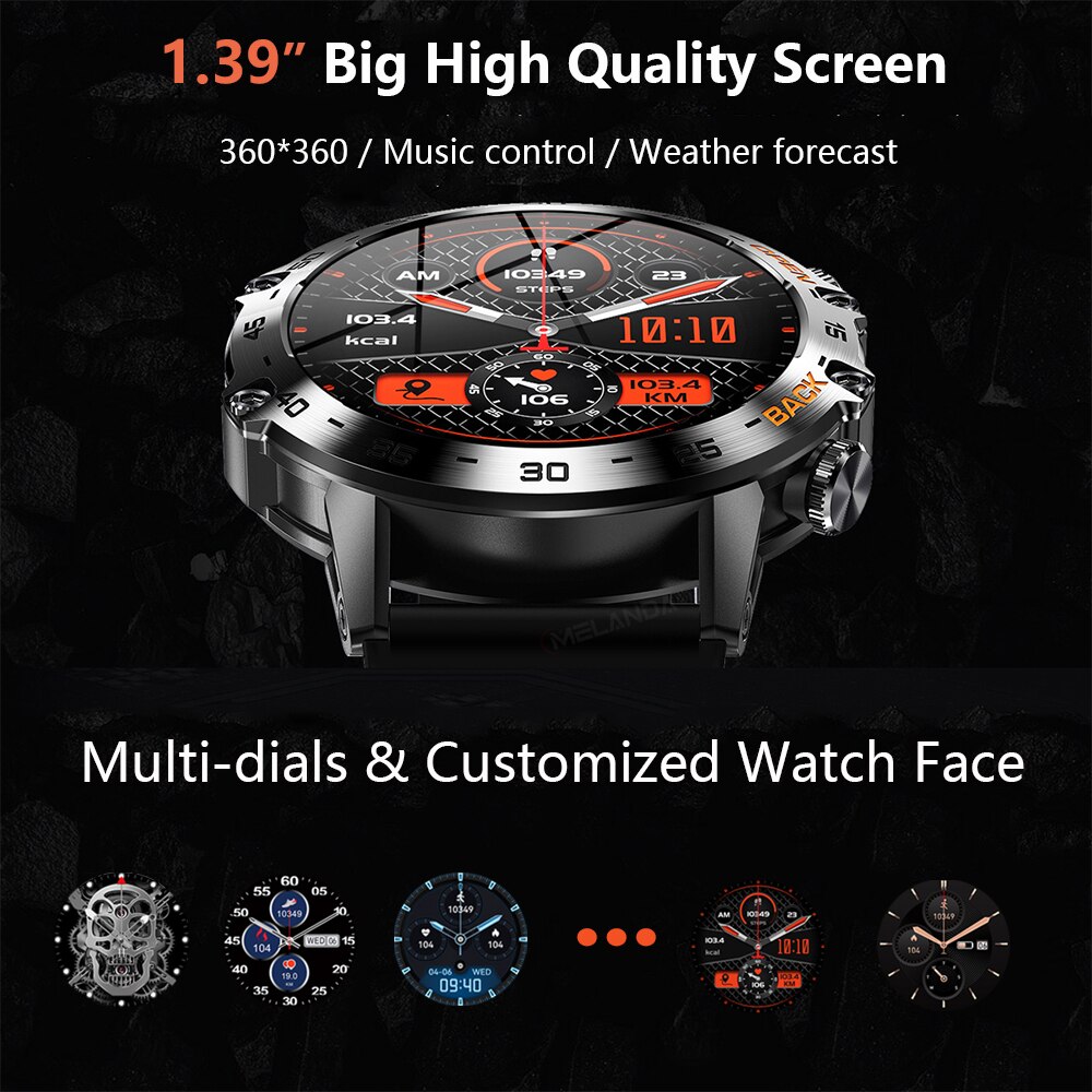 MEVADEN 스틸 1.39인치 남성용 고급 스마트워치 - Smartwatch Faces 리뷰 및 가격