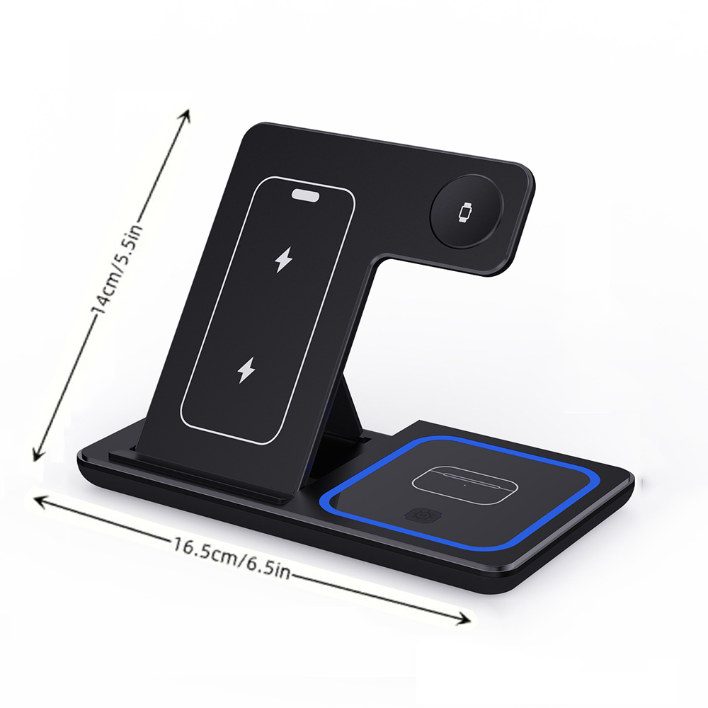 15W 3 in 1 무선 충전기 스탠드 패드 접이식 고 - Wireless Charger Watch 리뷰 및 가격