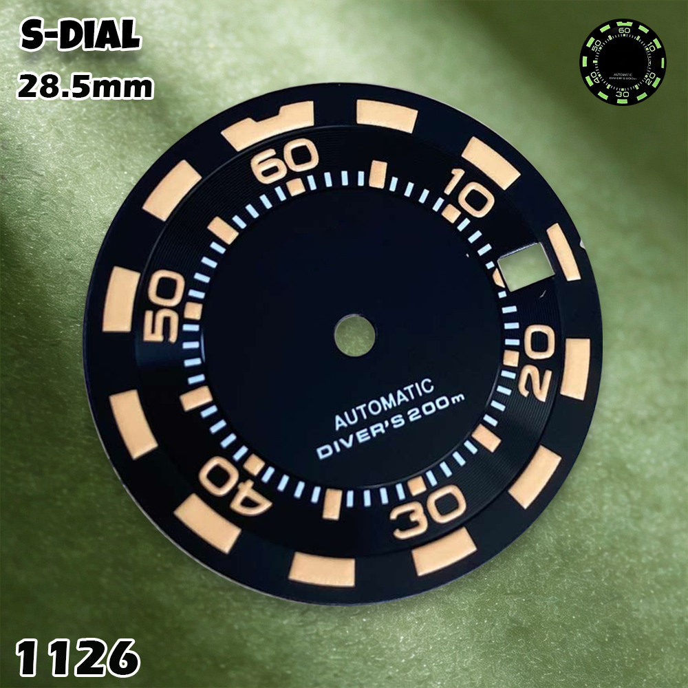 NH 28.5mm S 로고 새로운 다이버 다이얼 자동  - Accessories With Watch 리뷰 및 가격
