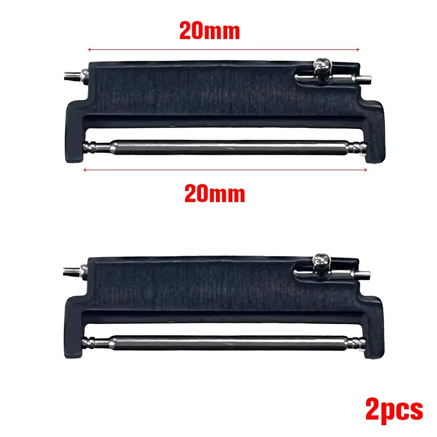 2 개/몫 금속 어댑터 20mm ~ 18mm 20mm  - Watch Band Connector 리뷰 및 가격