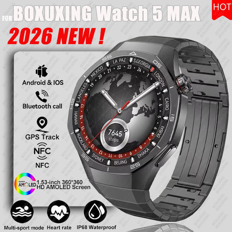2026 신형 BOXUXING 워치 5 MAX 스마트워 - Smartwatch Faces 리뷰 및 가격