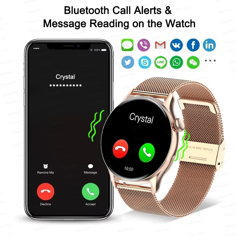 여성 Smartwatch NFC AMOLED 화면 혈액 - Smartwatch Custom 리뷰 및 가격