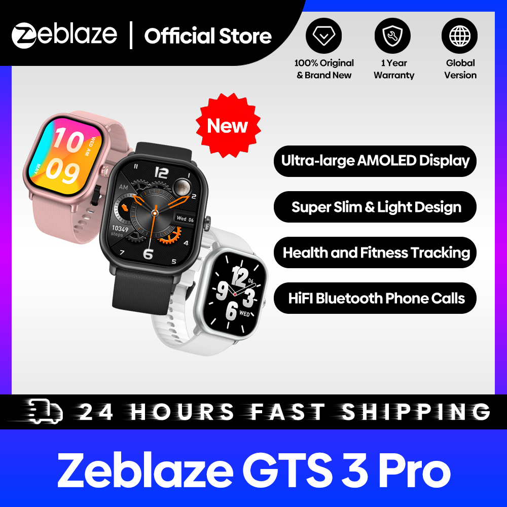 새로운 Zeblaze GTS 3 Pro 음성 호출 스마 - Smartwatch Faces 리뷰 및 가격