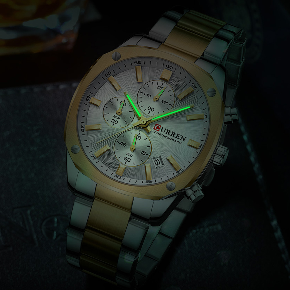 CURREN 모던 남성용 42mm 스포츠 시계 - 스테 - Accessories With Watch 리뷰 및 가격