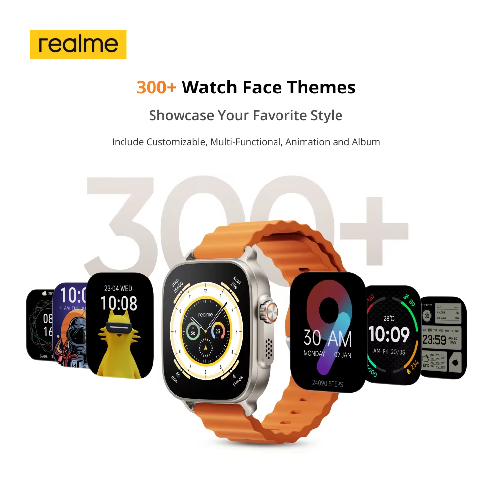 글로벌 버전 리얼미 워치 5 1.97인치 600니트 A - Smartwatch Faces 리뷰 및 가격