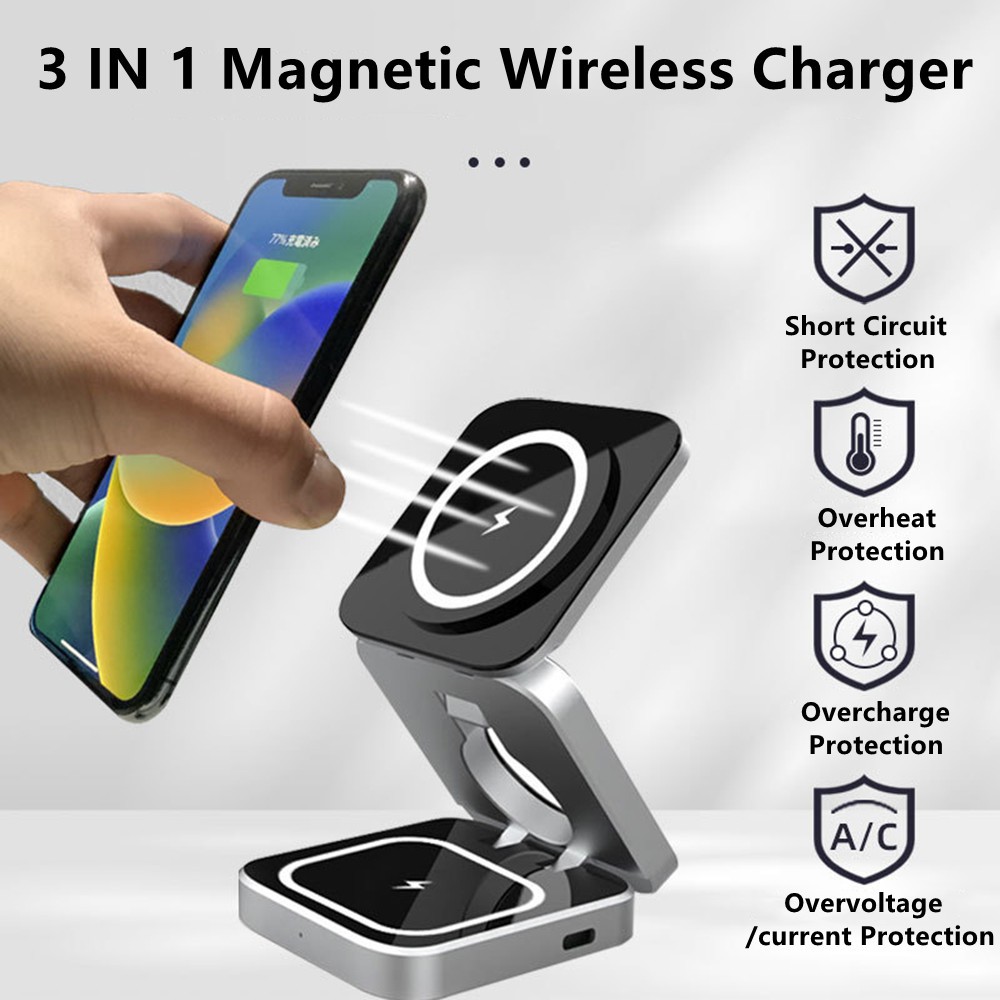 접이식 자기 무선 충전기 Samsung S25 S24  - Wireless Charger Watch 리뷰 및 가격