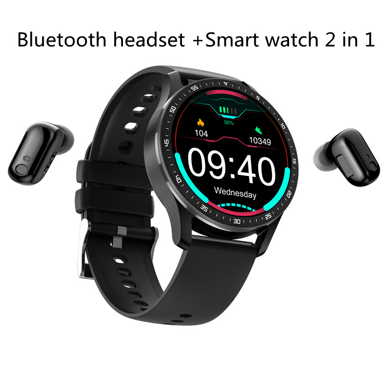 TWS 블루투스 헤드셋, 남성 스포츠 피트니스 트래커, - Smartwatch Headset 리뷰 및 가격